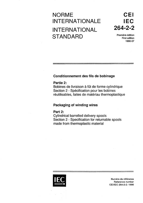 Cover IEC 60264-2-2:1990